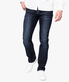 GEMO Jean brut Regular en coton stretch Bleu