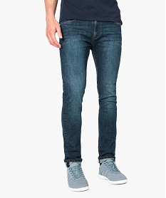 GEMO Jean homme slim taille haute Bleu