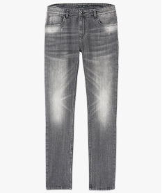 jean slim effet use gris jeans7747201_4