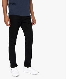 GEMO Jean homme slim taille haute Noir