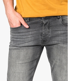 jean homme straight stretch 5 poches gris jeans straight7747601_2