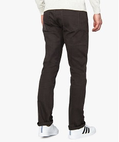 pantalon homme 5 poches straight en toile extensible gris7748101_3
