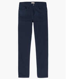 pantalon homme 5 poches straight en toile extensible bleu pantalons de costume7748301_4