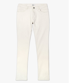 pantalon homme 5 poches straight en toile extensible beige pantalons de costume7748401_4
