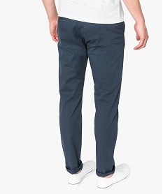 pantalon homme chino coupe slim bleu pantalons de costume7748801_3