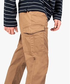 pantalon en toile avec poches sur les cuisses orange pantalons de costume7749101_2