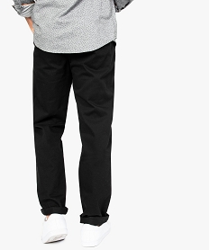 pantalon droit uni avec ceinture marron noir pantalons de costume7749301_3