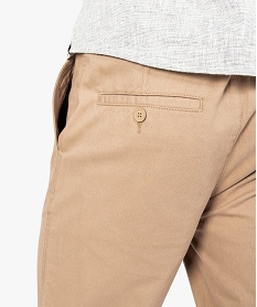 pantalon droit uni avec ceinture marron beige7749401_2