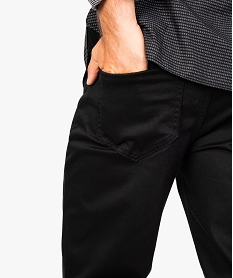 pantalon uni stretch a coupe droite noir7749501_2