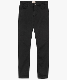 pantalon uni stretch a coupe droite noir pantalons de costume7749501_4