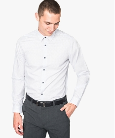 GEMO Chemise homme regular fit à fines rayures - repassage facile Imprimé