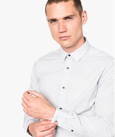 chemise homme regular fit a fines rayures - repassage facile imprime7751301_2