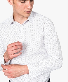 chemise regular fit a fins motifs imprime7751501_2