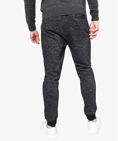 pantalon de jogging chine avec bandes laterales gris pantalons7753601_3