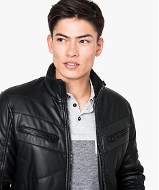 blouson motard matelasse noir7755101_2