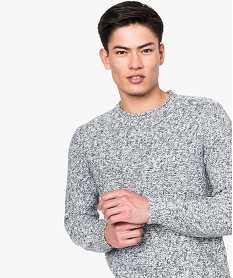 pull en maille chine a col rond gris7763301_2