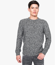 CHEMISE GRIS ANTHRACITE PULL NOIR / GRIS CHI