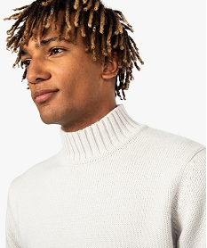pull homme epais a col cheminee beige pulls7764201_2