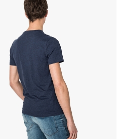 tee-shirt a manches courtes avec poche poitrine bleu tee-shirts7768101_3