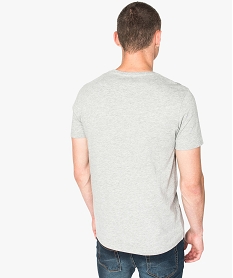tee-shirt imprime a lavant avec manches courtes gris7770101_3