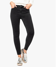 jean femme skinny push-up uni noir7778901_1