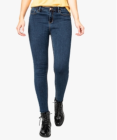 jean femme skinny push-up uni gris pantalons jeans et leggings7780201_1