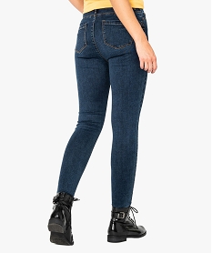 jean femme skinny push-up uni gris pantalons jeans et leggings7780201_3