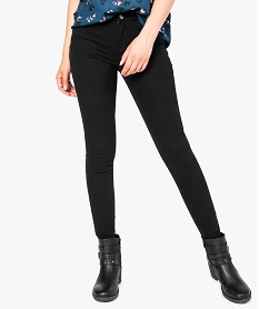 GEMO Pantalon uni push-up coupe skinny argente