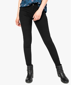 pantalon uni push-up coupe skinny noir pantalons7786701_1