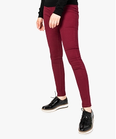 jegging slim uni colore rouge7787801_1