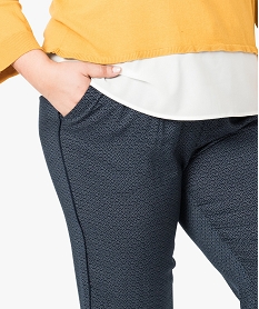 pantalon femme grande taille large et fluide imprime a taille elastiquee imprime pantalons et jeans7788001_2