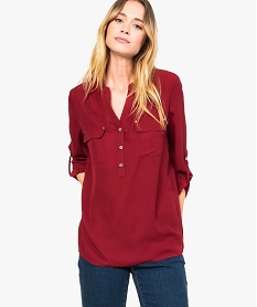 PULL VERT BLOUSE CERISE