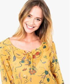 blouse imprimee transparente argente7795201_2