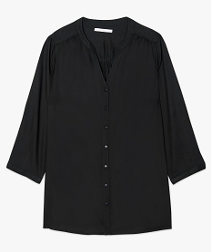 chemise fluide a manches retroussables noir chemisiers et blouses7796501_4
