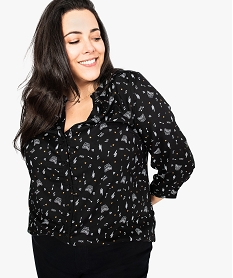 GEMO Chemise imprimée avec encolure V Imprimé