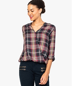 GEMO Blouse femme cache-cœur à motifs Imprimé