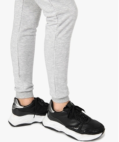 pantalon de jogging femme en jersey molletonne gris pantalons7801001_2