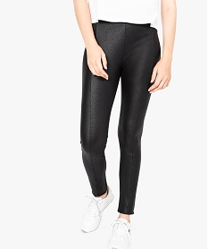 GEMO Pantalon moulant avec large ceinture élastique Noir