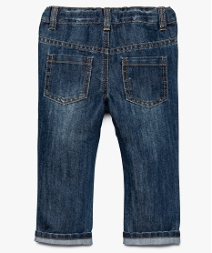 jean bebe garcon 5 poches a revers bleu jeans7832001_2