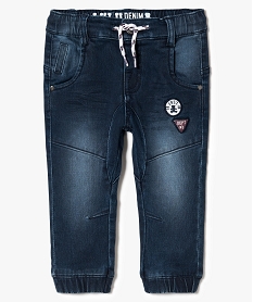 pantalon jogger en denim - lulu castagnette bleu jeans7832101_1