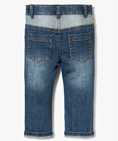 pantalon en denim a empiecements delaves bleu jeans7832401_2