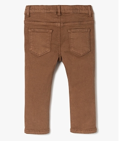 pantalon slim 5 poches a taille reglable orange7833601_2