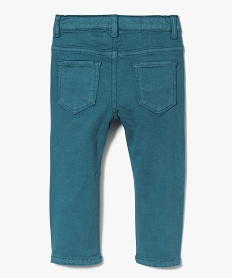 pantalon slim 5 poches a taille reglable bleu7833901_2