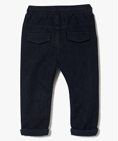 pantalon a taille elastique style tweed gris7835301_2