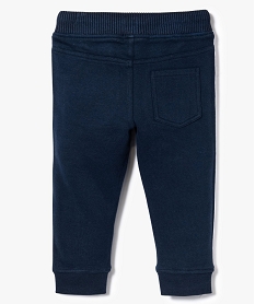 pantalon de jogging en molleton avec bandes laterales - lulu castagnette bleu7838301_2