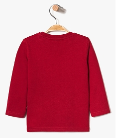 tee-shirt bebe garcon a manches longues avec motif rouge7843301_2