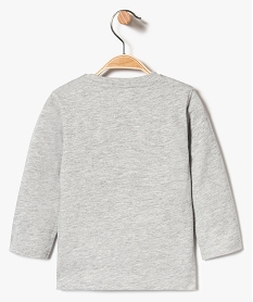 tee-shirt bebe garcon a manches longues avec motif gris7843401_2