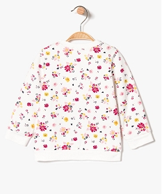 sweatshirt a manches longues imprime floral avec sequins multicolore7848401_2