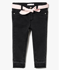 jegging skinny stretch avec ceinture style foulard noir7850001_1