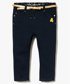 NU-PIED IMPRIME BLEU PANTALON OFFICIER